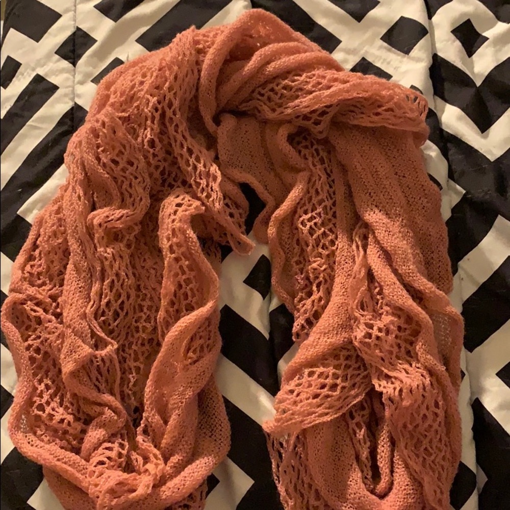 Pink infinity scarf